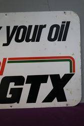 Castrol GTX Check Your Oil Aluminium Advertising Sign  