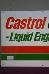 Castrol GTX Liquid Engineering Aluminium Advertising Sign 