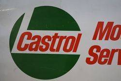 Castrol Motorcycle Service Aluminum Sign 