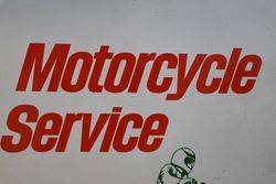 Castrol Motorcycle Service Aluminum Sign 