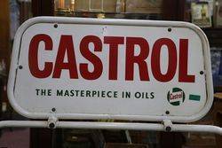 Castrol Oil Rack with Enamel Sign