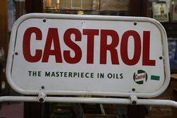 Castrol Oil Rack with Enamel Sign