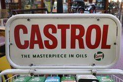 Castrol Oil Rack with Enamel Sign