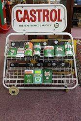 Castrol Oil Rack with Enamel Sign