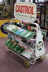 Castrol Oil Rack with Enamel Sign