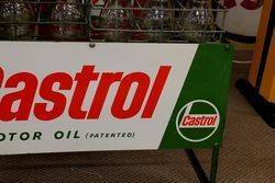 Castrol Tin Fronted Sign 12 Oil Bottle Rack