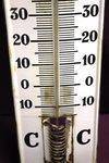 Castrol Wakefield Bowtie Enamel Advertising Thermometer 