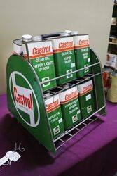 Castrol Z Double Sided Oil Tin Forecourt Rack 