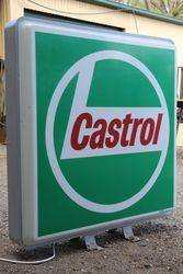 Castrol Z Double Sided  Light Box in Working Condition 