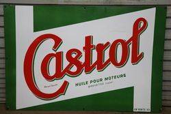 Castrol Z Enamel Advertising Sign 