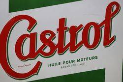 Castrol Z Enamel Advertising Sign 