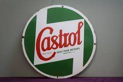 Castrol Z Enamel Advertising Sign  