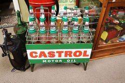 Castrol Z Enamel Front 12 Oil Bottle Rack