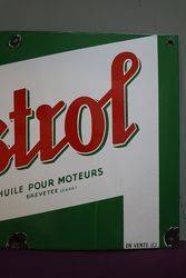 Castrol Z Motor Oil Enamel Advertising Sign 
