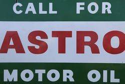 Castrol andquotCall for Castrol Motor Oil andquot Enamel Advertising Sign 