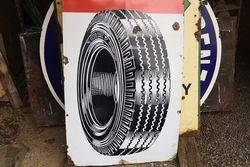 Ceat Tyres Enamel Advertising Sign  
