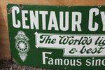 Centaur Cycles Enamel Strip Sign