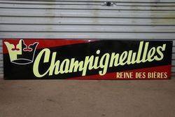 Champigneulles Beer Enamel Advertising Sign 