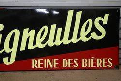 Champigneulles Beer Enamel Advertising Sign 