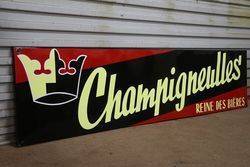 Champigneulles Beer Enamel Advertising Sign 