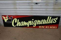 Champigneulles Beer Enamel Advertising Sign 