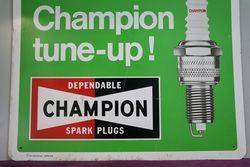 Champion Spark Plugs Advertising Tin Sign 