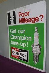 Champion Spark Plugs Advertising Tin Sign 