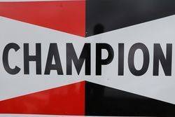 Champion Spark Plugs Enamel Advertising Sign 