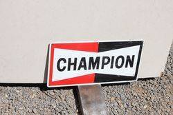 Champion Spark Plugs Tin Advertising Sign
