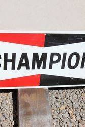 Champion Spark Plugs Tin Advertising Sign