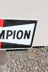 Champion Spark Plugs Tin Advertising Sign