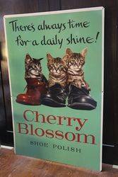 Cherry Blossom Boot Polish Pictorial Tin Sign