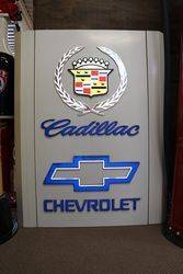 Chevrolet Cadillac Light Box Dealers Sign