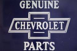 Chevrolet Genuine PartsTin Advertising Sign 