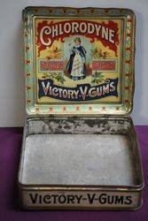 Chlorodyne Victory V Gums Pictorial Tin 