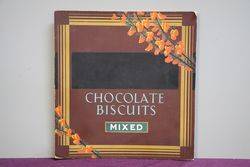 Chocolate Biscuits Mixed Card Advertising 