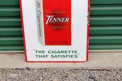 Churchmans Tenner Cigarette Enamel Sign