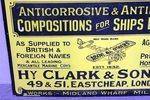 Clarkes Compositions Pictorial Enamel Sign