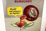 Classic Burgoynes Burgundy Shop Display Card 