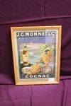 Classic J G Monnet Cognac Shop Display Advertising Card 