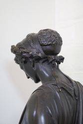 Classical Bronze of Sappho the Tenth Muse C1850 60