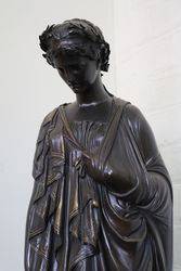 Classical Bronze of Sappho the Tenth Muse C1850 60