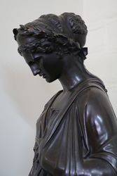 Classical Bronze of Sappho the Tenth Muse C1850 60