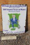 Classifieds 500 Positions Vacant Enamel Sign