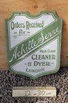 Cleaner And Dyer Enamel Sign