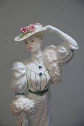 Coalport Lady Figurine Beatrice At The Garden Party  
