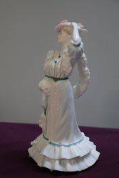 Coalport Lady Figurine Beatrice At The Garden Party  