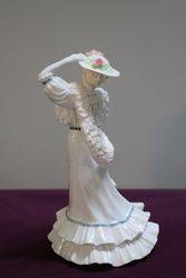Coalport Lady Figurine Beatrice At The Garden Party  