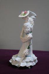 Coalport Lady Figurine Beatrice At The Garden Party  