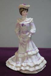 Coalport Lady Figurine Louisa At Ascot 